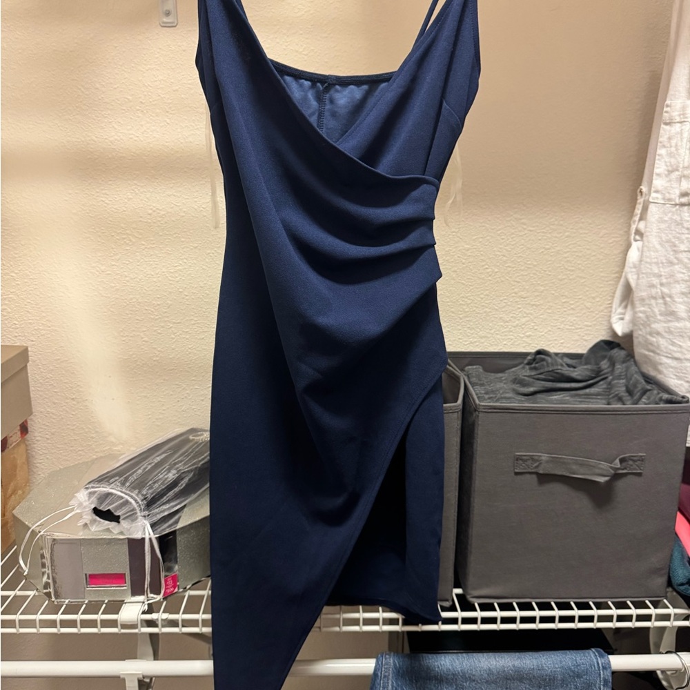 Elegant Navy Blue Dress